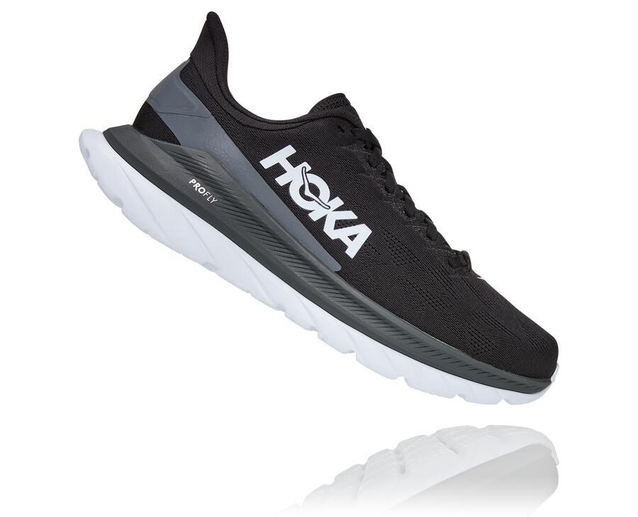 Hoka One One Mach 4 Löparskor Herr - Svarta/Vita - WAIGX-4816